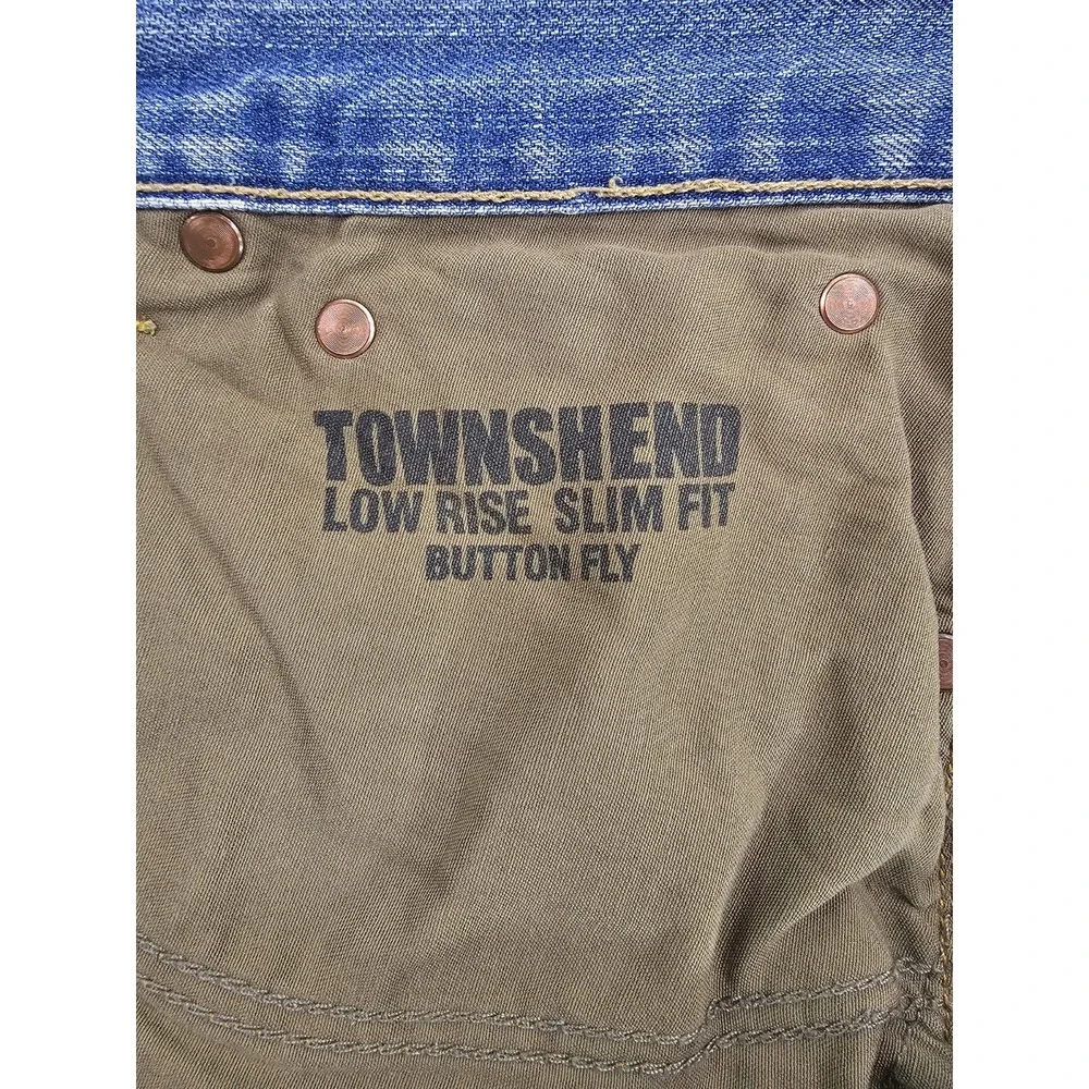 Vintage Polo Ralph Lauren Townsend‎ Low Rise Slim Fit Button Fly Men's 38x30.5